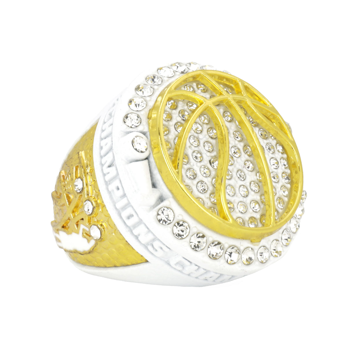 Basketball3 White2 Champions Ring