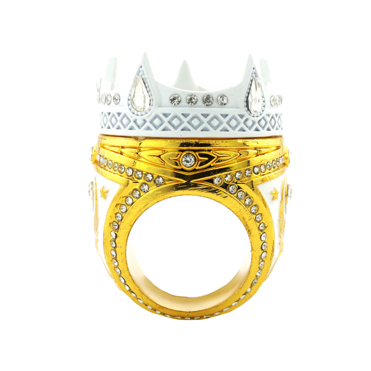 Crown26 Gold&White Ring