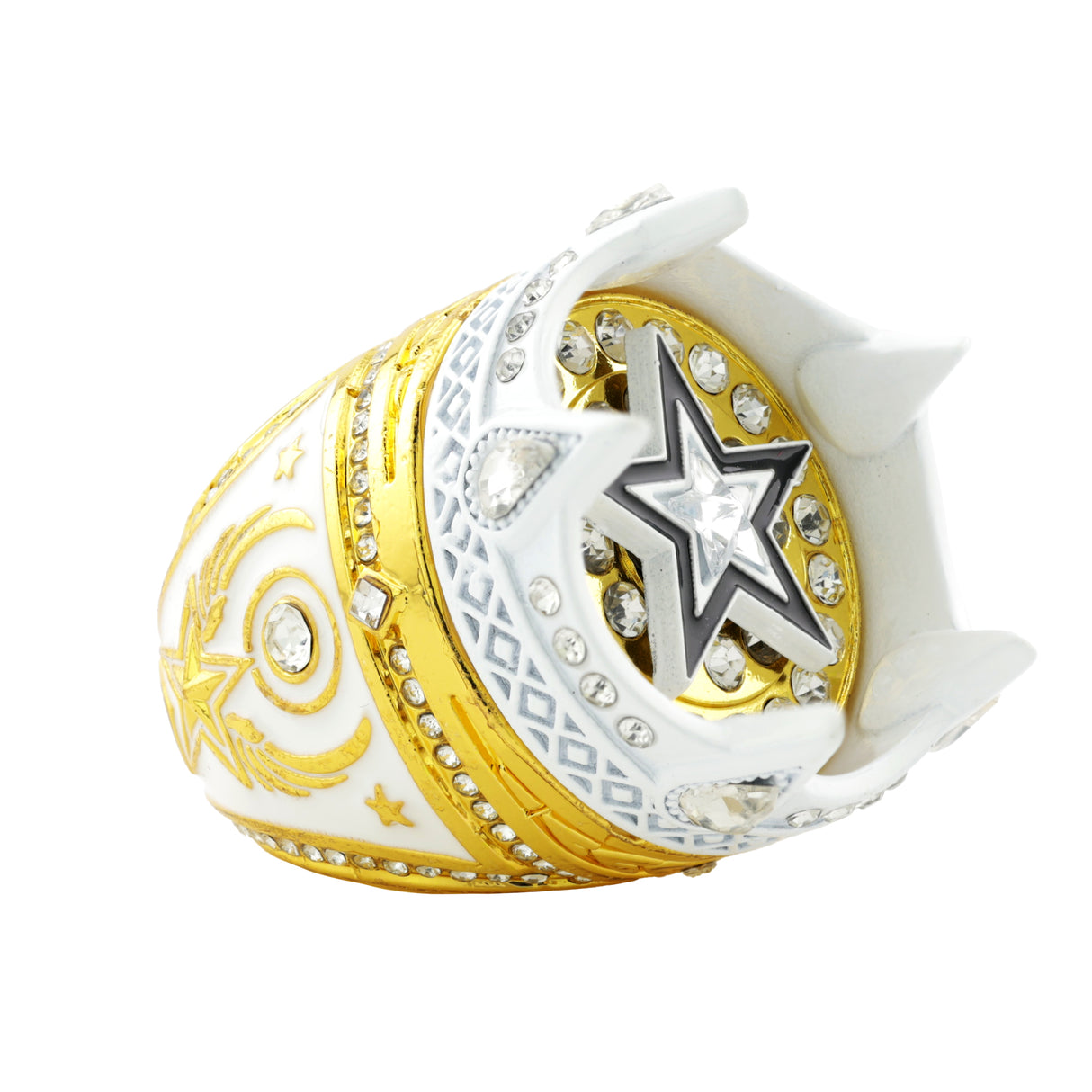 Crown26 Gold&White Ring