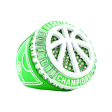 Basketball27B Green&White Champions Ring