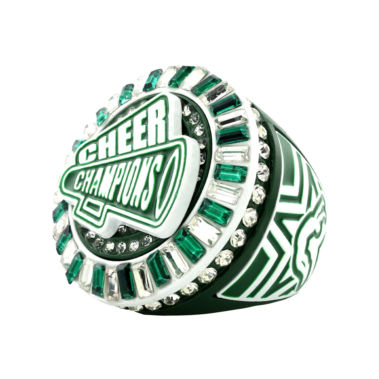 Cheer26 Green&White Champions Ring