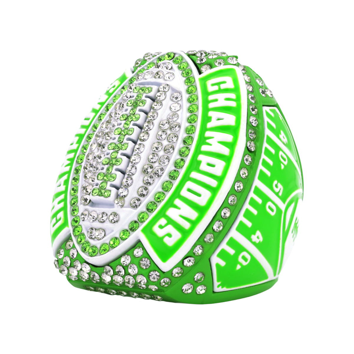 Football26A Green&White Champions Ring
