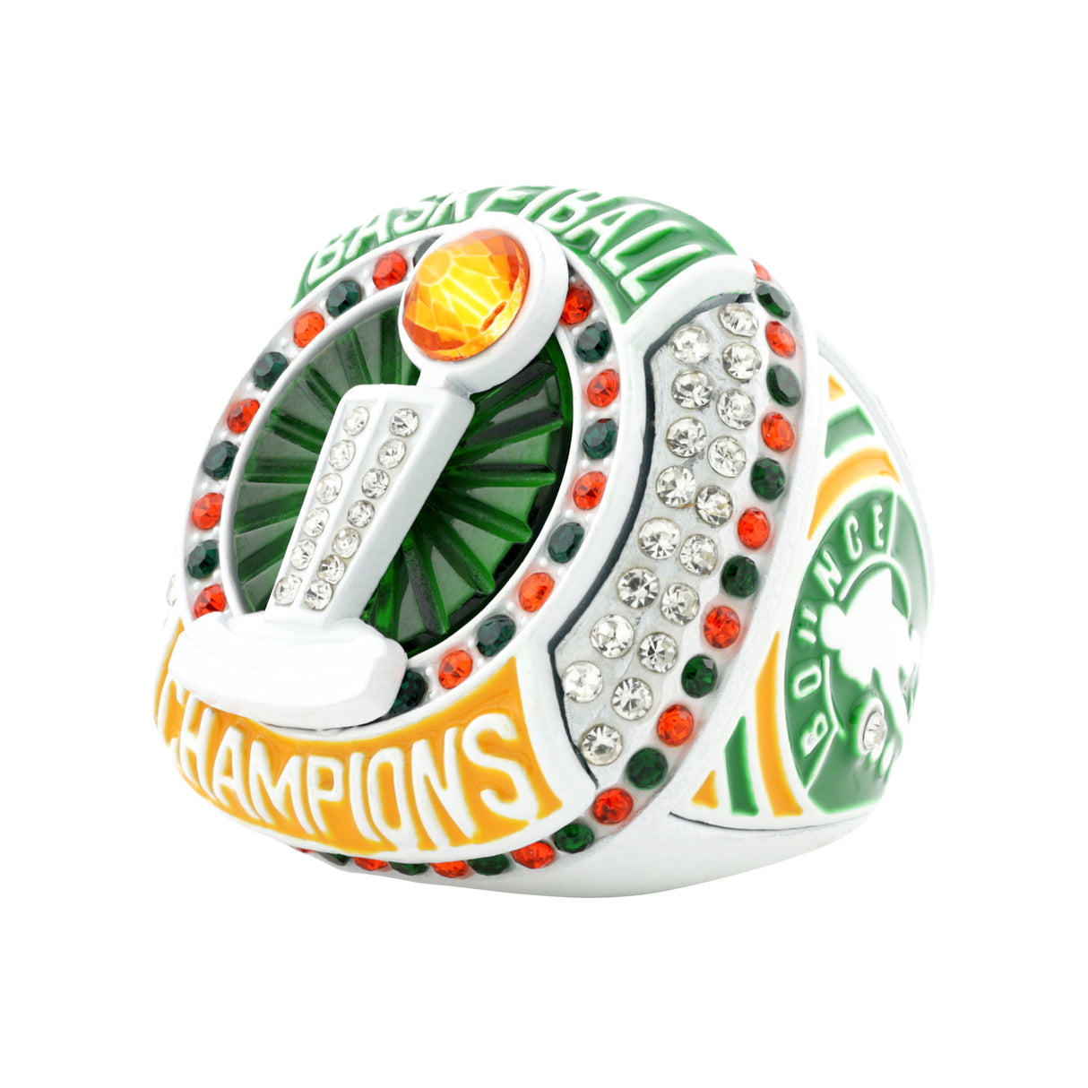 Basketball25 Green&Orange Champions Ring