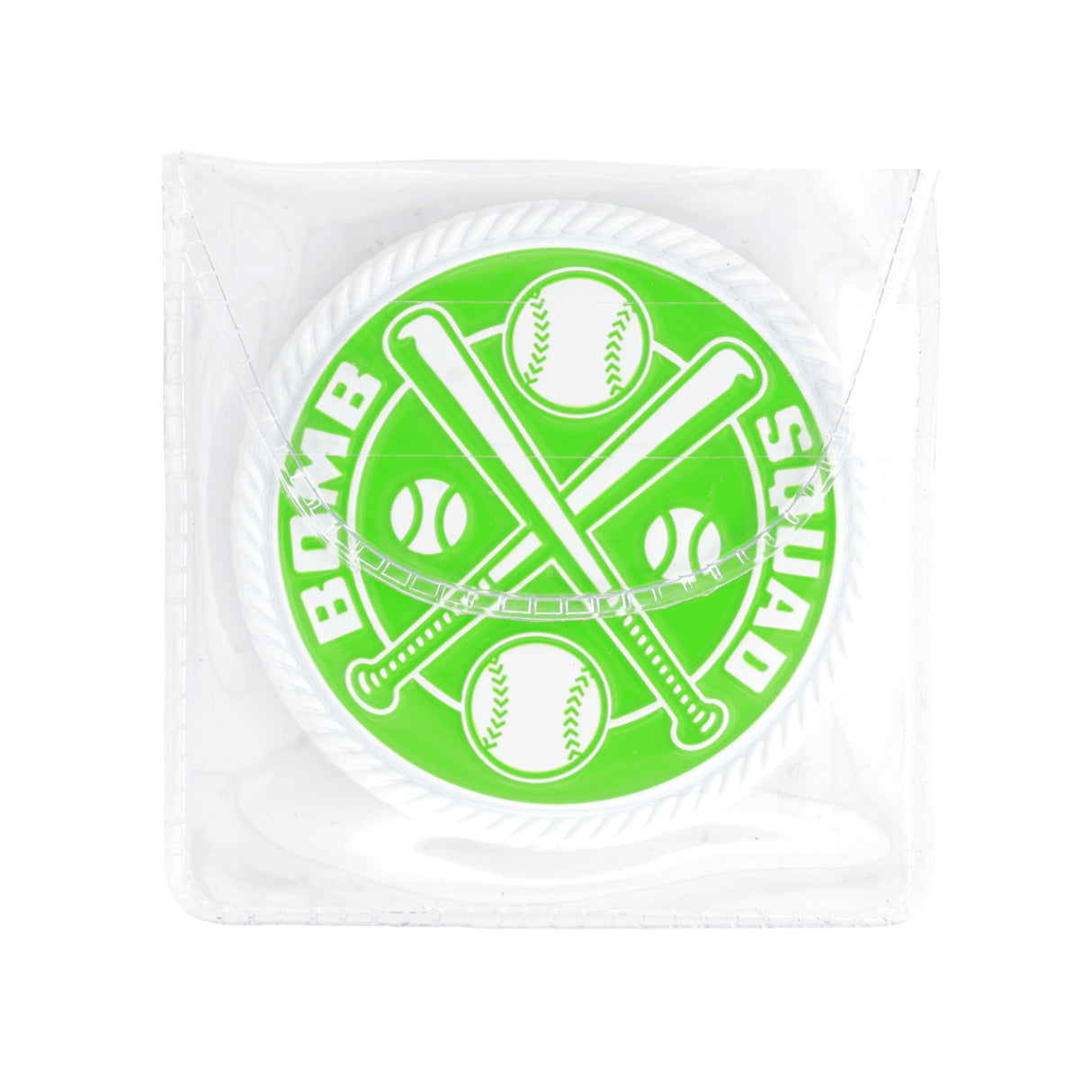 Bomb Squad Green & White Coin