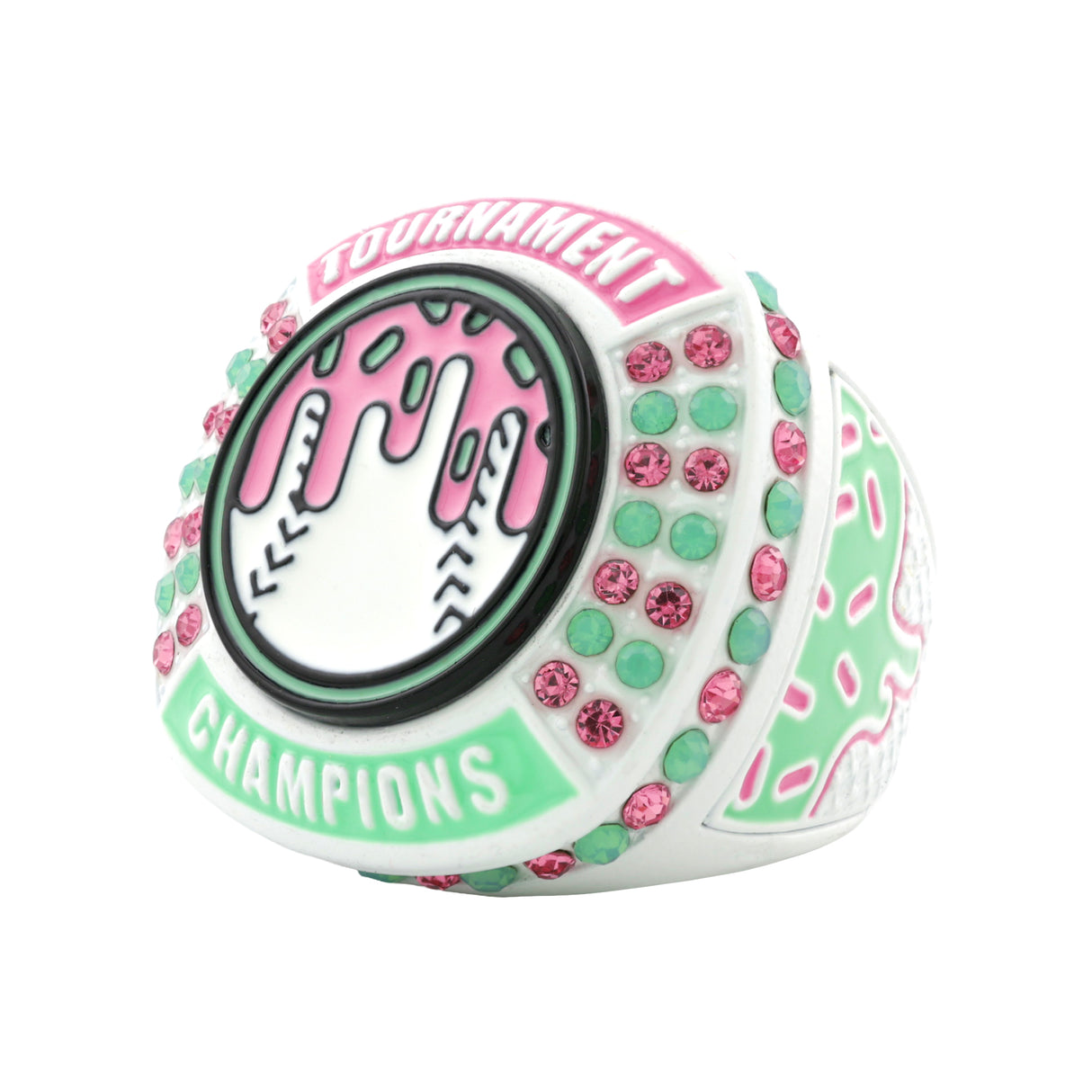 GEN27 Drip Baseball White Watermelon Tournament Champions Ring