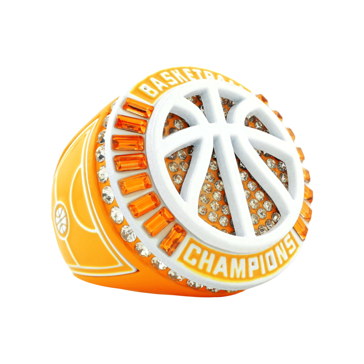 Basketball27B Orange&White Champions Ring