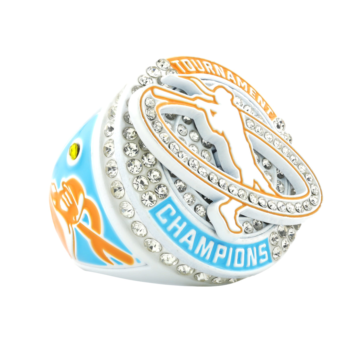 GEN26C Softball Orange&Blue&White Tournament Champions Ring