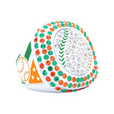 GEN25A Orange&Green All Stones Ring