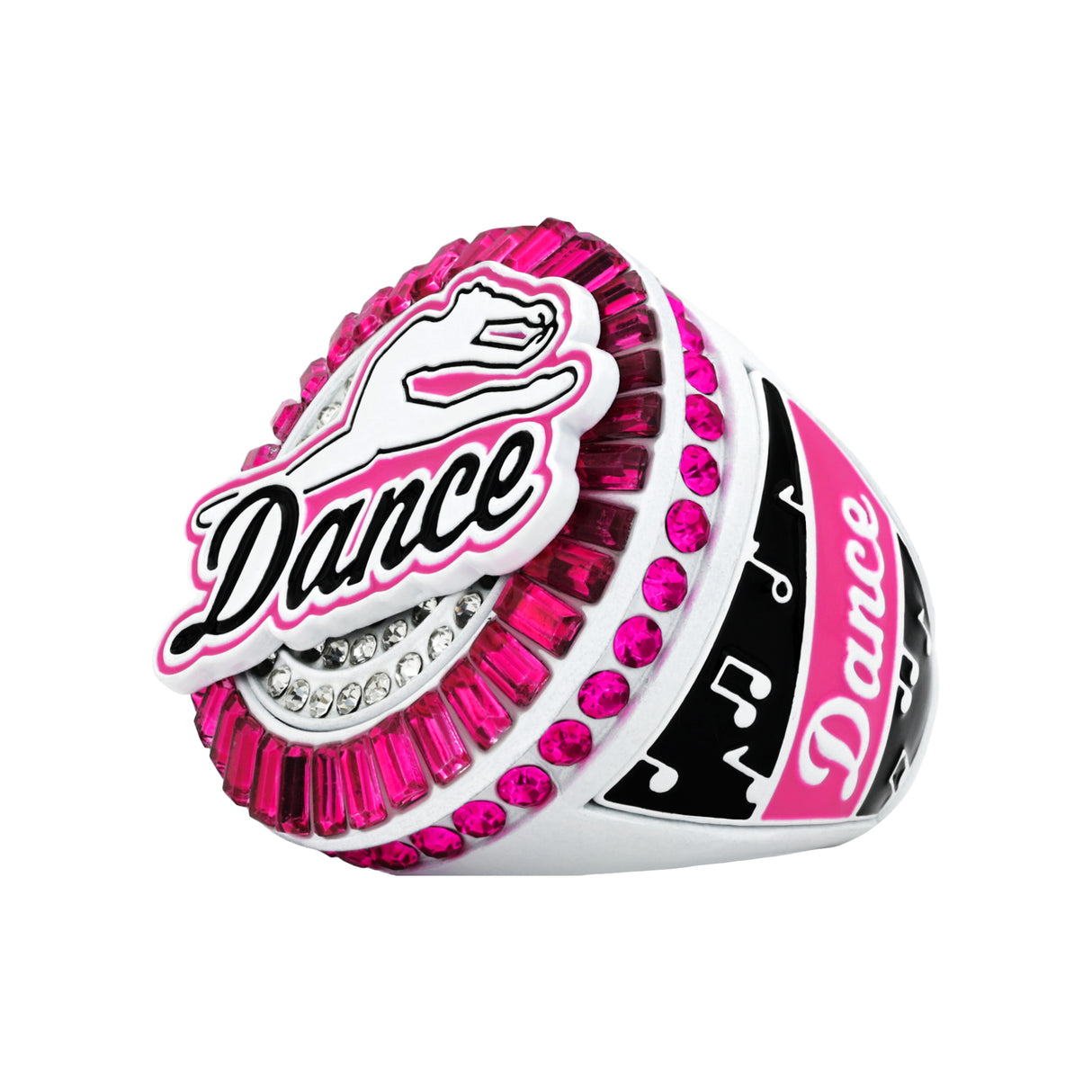 Dance27 Baby Pink All Stones Ring