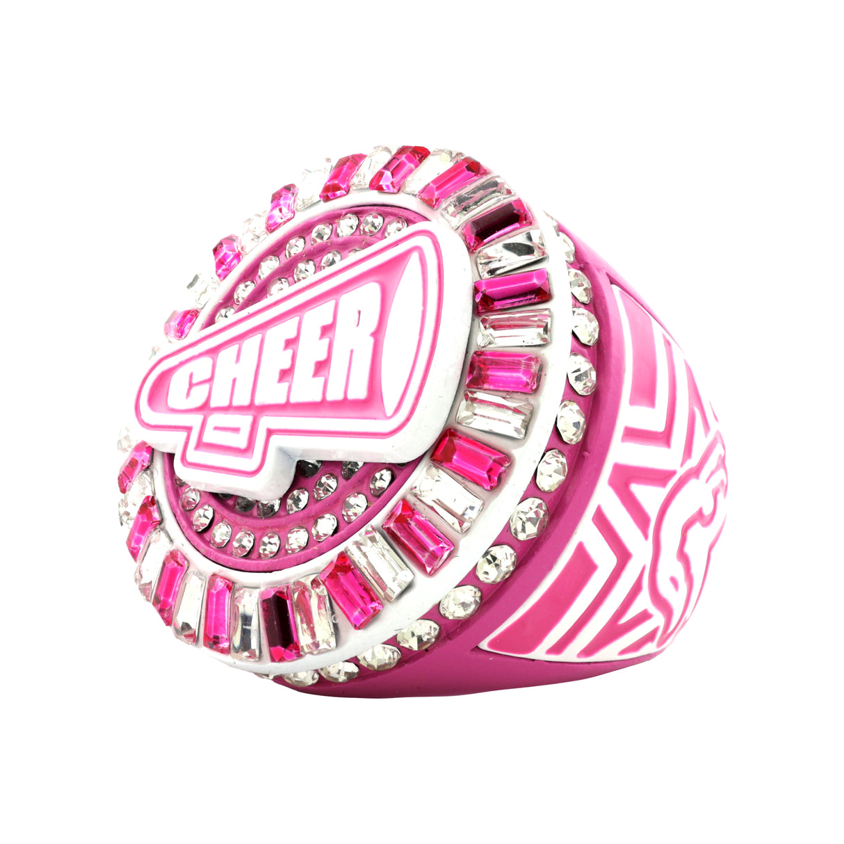 Cheer26 Pink All Stones Ring