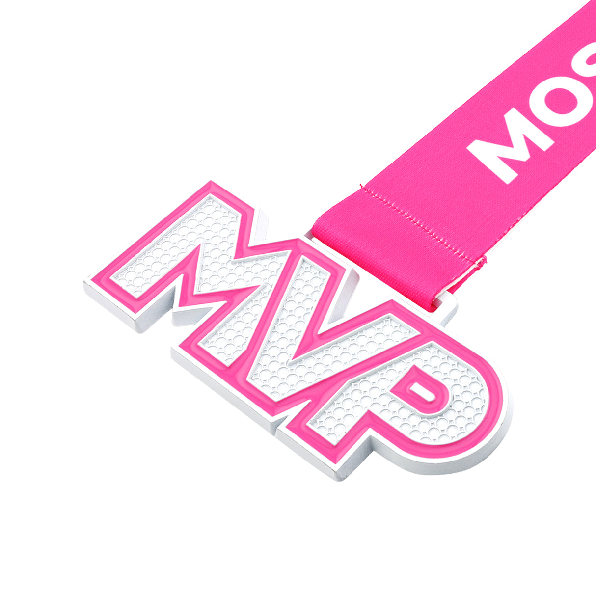 MED25 MVP 4" Medal - Pink&White 2