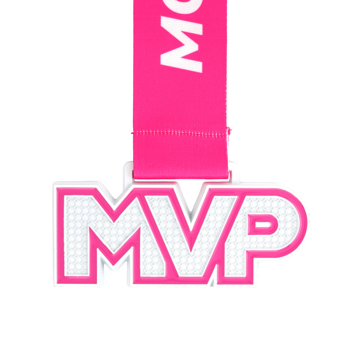 MED25 MVP 4" Medal - Pink&White 2