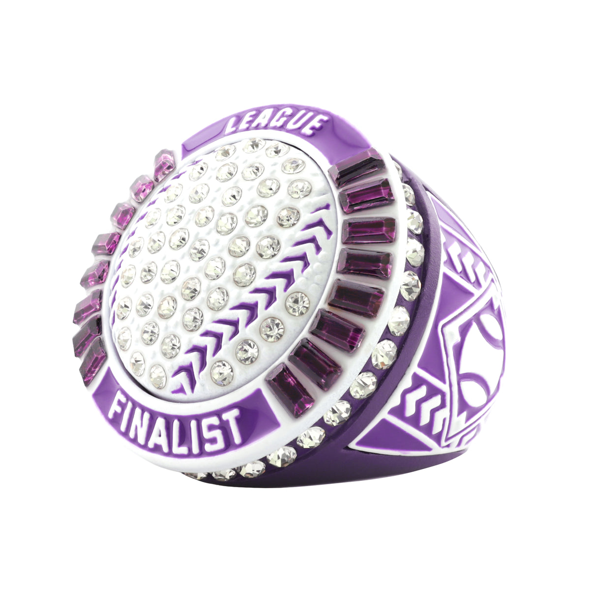 GEN26E Purple&White League Finalist Ring