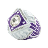 GEN26D Purple&White Finalist Ring
