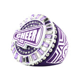 Cheer26 Purple All Stones Ring