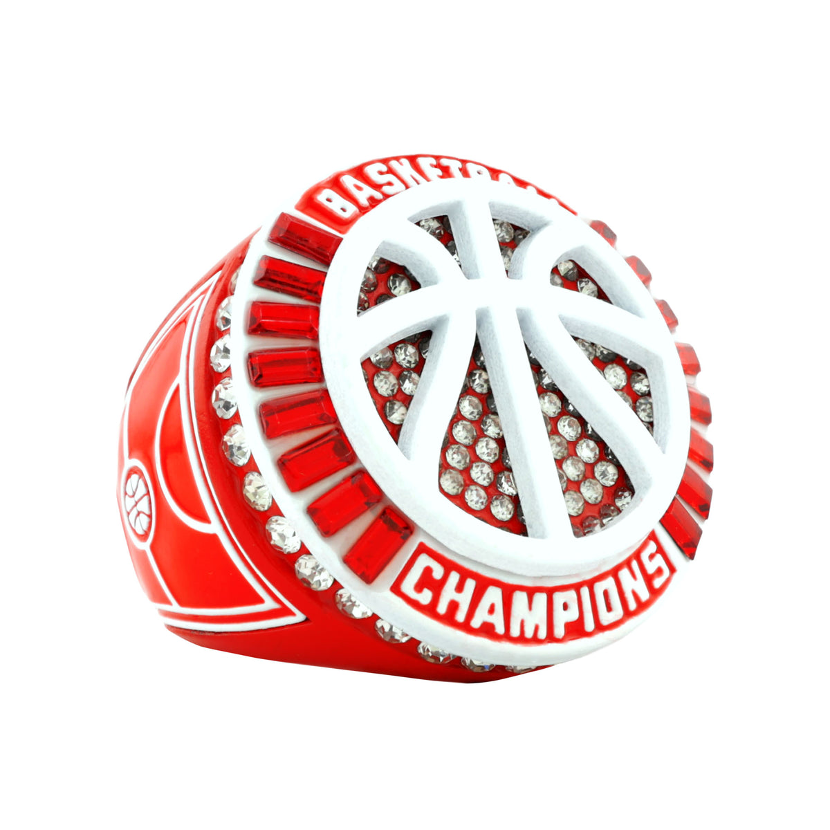 Basketball27B Red&White Champions Ring