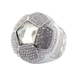 Soccer25 White&Platinum Champions Ring