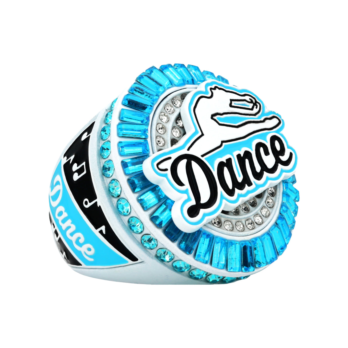 Dance27 Baby Blue All Stones Ring
