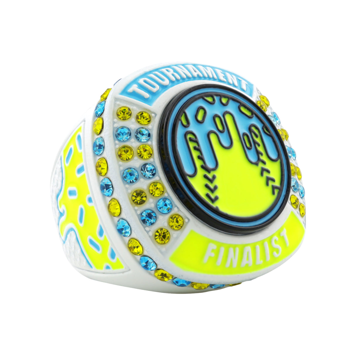 GEN27 Drip Softball White Electric Tournament Finalist Ring