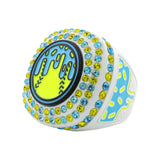 GEN27 Drip Softball White Electric All Stones Ring