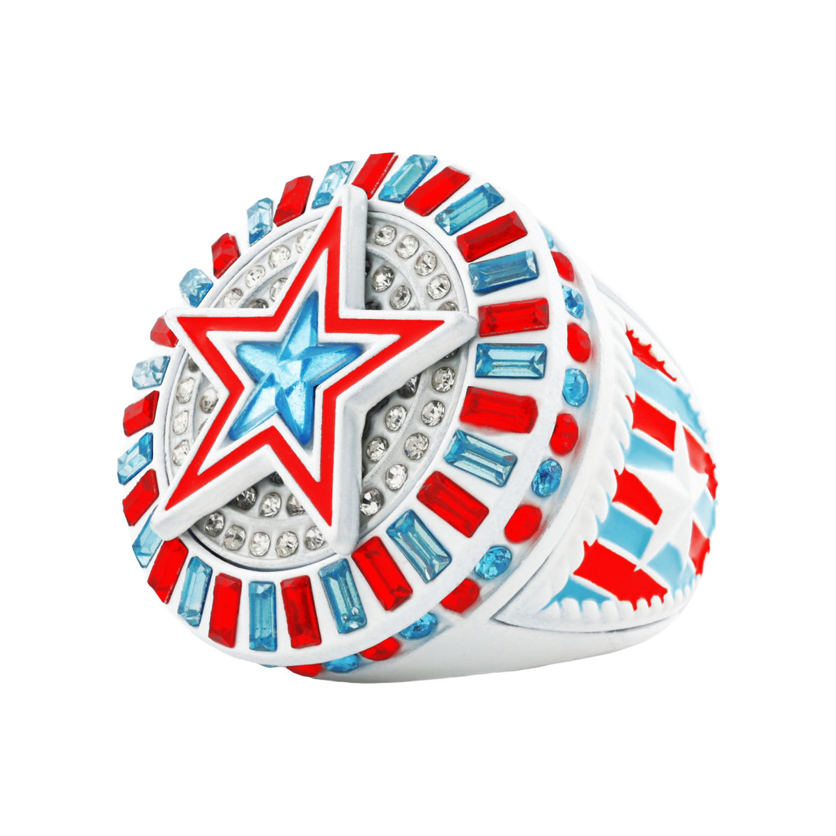 Star26 Red&White&Blue Ring