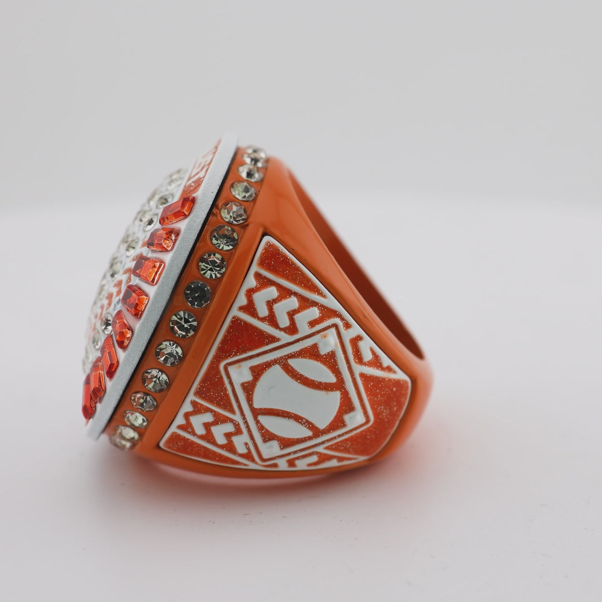 GEN26E Glitter Orange Finalist Ring