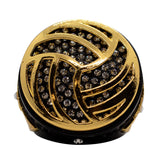 Volleyball Black Champions Ring