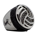 Volleyball Black Finalist Ring